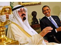 El rey de Arabia Saudí Abdulá Bin AbdulAsis-izquierda-, y el presidente de Estados Unidos, Barak Obama. El rey de Arabia Saudí Abdulá Bin AbdulAsis-izquierda-, y el presidente de Estados Unidos, Barak Obama.