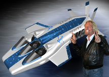 Branson, con el minisubmarino.