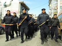 Policías de la Autoridad Palestina.