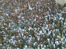 Manifestantes en Banias, Siria.