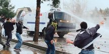 Manifestantes protestan en varias provincias turcas.