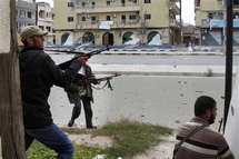 Rebeldes libios en Misrata.