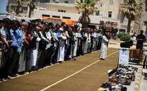 El funeral de los imanes, en Libia.