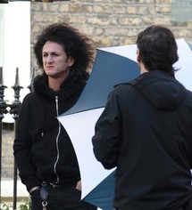 Sean Penn, en el rodaje de This must be the place. Sean Penn, en el rodaje de This must be the place.