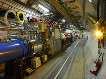 El interior del Colisionador de Hadrones.