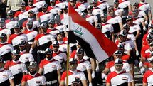 Manifestantes en Bagdad, Irak.