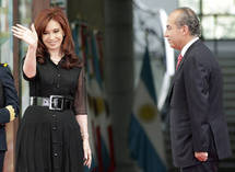 Cristina Fernández de Kirchner y Felipe Calderón