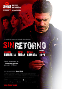 Cartel del film Sin retorno. Cartel del film Sin retorno.
