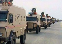 Tropas del ejército saudí, en Bahréin. Tropas del ejército saudí, en Bahréin.