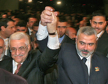 Mahmud Abbas y Ismail Haniya.