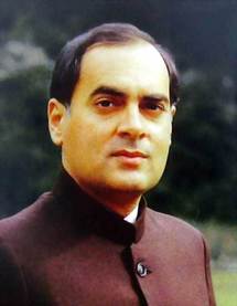 Rajiv Gandhi.