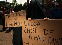 La marcha, en Costa Rica.