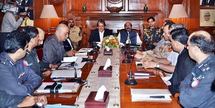 Reunión del gobierno de la región de Sindh, cuya capital es Karachi, en Pakistán. Reunión del gobierno de la región de Sindh, cuya capital es Karachi, en Pakistán.