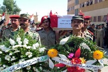 Funeral de soldados, en Siria.