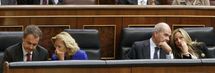 Ministros del gobierno, en el Congreso. Ministros del gobierno, en el Congreso.