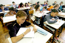 Una escuela brasileña. Una escuela brasileña.