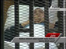 Hosni Mubarak, en el tribunal. Hosni Mubarak, en el tribunal.