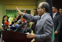 Mahmud Jibril, en Trípoli. Mahmud Jibril, en Trípoli.