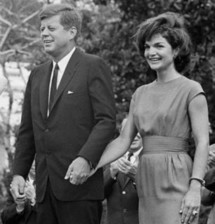 John F. Kennedy y Jackie.