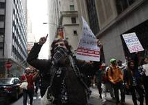 Manifestantes en Nueva York.