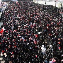 Manifestantes en Bahréin. Manifestantes en Bahréin.