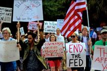 Manifestantes en Estados Unidos.