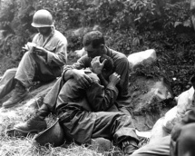 Soldados estadounidenses, durante la guerra de Corea.