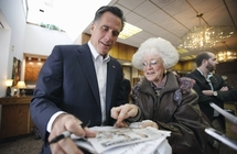Mitt Romney, a la izquierda. Mitt Romney, a la izquierda.