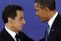 Nicolas Sarkozy-izquierda-y Barak Obama.