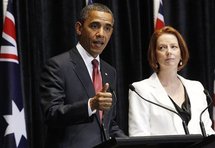 Barak Obama y Julia Gillard Barak Obama y Julia Gillard