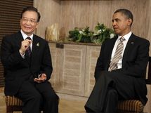 Wen JiaBao, a la izquierda, y Barak Obama.