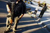 Un mercenario, en Irak.