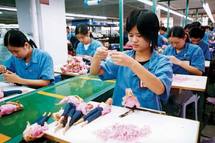 Trabajadoras en una fábrica en Guangdong, China.