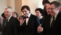 Elio di Rupo-centro- y Alberto II Elio di Rupo-centro- y Alberto II