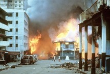 Enfrentamientos en Panamá, en 1989.