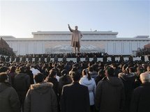 Coreanos lamentando la muerte de Kim Jong-Il