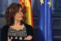 Soraya Sáenz de Santamaría, vicepresidenta y portavoz del gobierno.