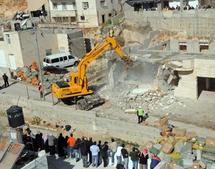 Demolición de una casa en Issawiya,