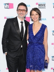 Michel Hazanavicius, a la izquierda, y Berenice Bejo