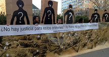 Concentración ante el Tribunal Supremo, en Madrid.