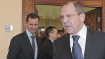 Bashar Al Asad, a la izquierda, y Serguei Lavrov Bashar Al Asad, a la izquierda, y Serguei Lavrov