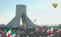 Miles de iraníes en Teherán.