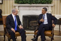 Benjamin Netanyahu-a la izquierda-y Barack Obama. Benjamin Netanyahu-a la izquierda-y Barack Obama.