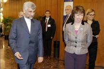 Said Jalili-a la izquierda-y Catherine Ashton.