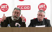 Los secretarios generales de UGT, Cándido Méndez,a la izquierda, y de CCOO, Ignacio Fernández Toxo. Los secretarios generales de UGT, Cándido Méndez,a la izquierda, y de CCOO, Ignacio Fernández Toxo.