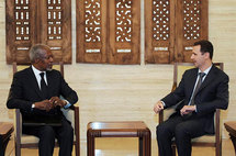 Kofi Annan-a la izquierda-y Bashar Al Asad. Kofi Annan-a la izquierda-y Bashar Al Asad.