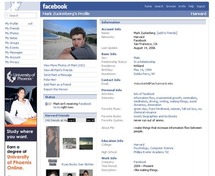 Un perfil de Facebook. Un perfil de Facebook.