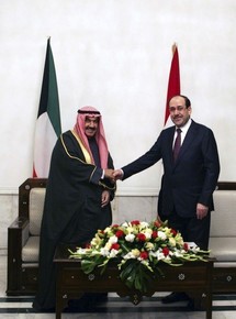 Imagen de un encuentro anterior entre As Sabah-a la izquierda-y Al Maliki.