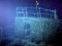 Restos de un galeón español hundido.