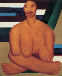 Un cuadro de Tarsila do Amaral.